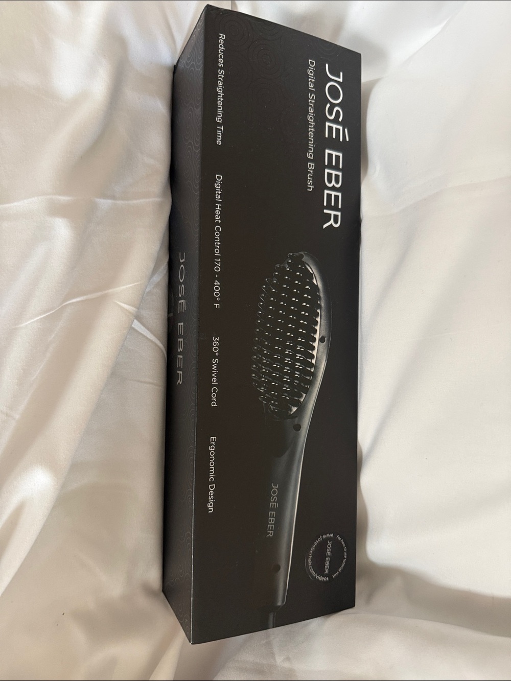 José Eber Black Digital Straightening Brush - Professional Hair Tool